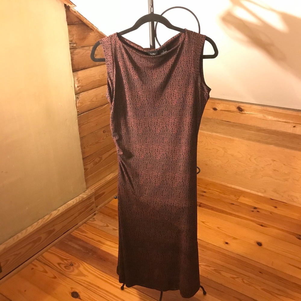 Mossimo Brown Black Geometric Dress, EUC, S - Picture 3 of 15